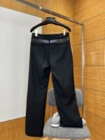 Prada Straight-Leg Belted Trousers - 图片 2