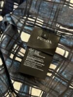 Prada Hand-Painted Checkered Short-Sleeve Collared Shirt - 图片 9