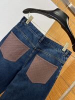 LV Long Straight-Leg Distressed Jeans - 图片 6