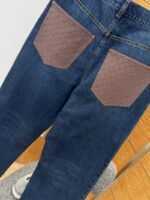 LV Long Straight-Leg Distressed Jeans - 图片 7