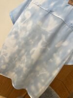 LV Tie-Dye Gradient Collared Short-Sleeve Shirt - 图片 7