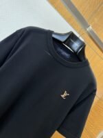 LV Logo Embroidered Knit Short-Sleeve T-Shirt 1 - 图片 3