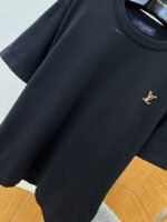 LV Logo Embroidered Knit Short-Sleeve T-Shirt 1 - 图片 4