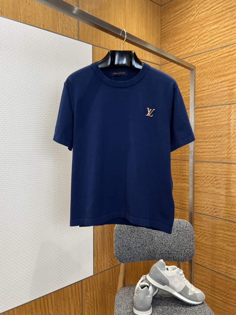 wsxc1775451261274_0.jpg LV Logo Embroidered Knit Short-Sleeve T-Shirt 3 - 图片 1