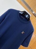 LV Logo Embroidered Knit Short-Sleeve T-Shirt 3 - 图片 3