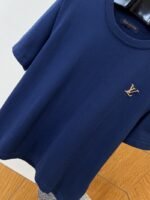 LV Logo Embroidered Knit Short-Sleeve T-Shirt 3 - 图片 4