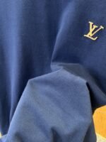 LV Logo Embroidered Knit Short-Sleeve T-Shirt 3 - 图片 5