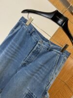 Dior Embroidered Oversized-Pocket Workwear-Style Wide-Leg Jeans - 图片 3