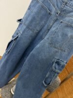 Dior Embroidered Oversized-Pocket Workwear-Style Wide-Leg Jeans - 图片 7