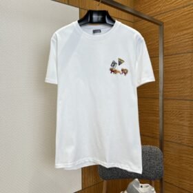 Dior Animal Embroidered Crew-Neck Short-Sleeve T-Shirt 1