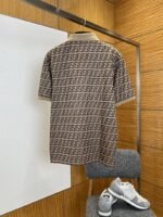 Fendi Double F All-Over Print Short-Sleeve Collared Polo Shirt 1 - 图片 2