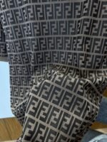 Fendi Double F All-Over Print Short-Sleeve Collared Polo Shirt 1 - 图片 8