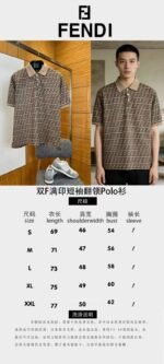 Fendi Double F All-Over Print Short-Sleeve Collared Polo Shirt 1 - 图片 10