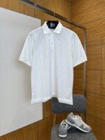 Fendi Double F All-Over Print Short-Sleeve Collared Polo Shirt 2