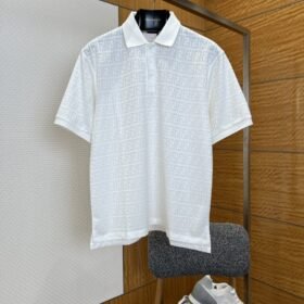 Fendi Double F All-Over Print Short-Sleeve Collared Polo Shirt 2