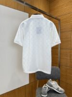 LV Classic Logo All-Over Print Short-Sleeve Polo Shirt 2 - 图片 2