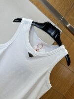 Prada Enamel Triangle Logo Sleeveless Tank Top 2 - 图片 3