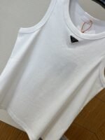 Prada Enamel Triangle Logo Sleeveless Tank Top 2 - 图片 4