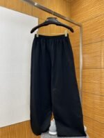 Balenciaga Letter Logo Embroidered Wide-Leg Casual Sweatpants - 图片 2