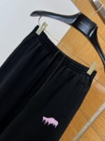 Balenciaga Letter Logo Embroidered Wide-Leg Casual Sweatpants - 图片 3
