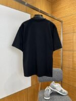 Balenciaga Gothic-Style Letter Print Embroidered Short-Sleeve T-Shirt 1 - 图片 2