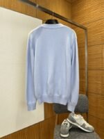 LV Pocket Embroidered V-Neck Color-Block Knit Cardigan - 图片 2