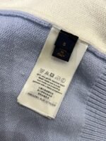 LV Pocket Embroidered V-Neck Color-Block Knit Cardigan - 图片 9