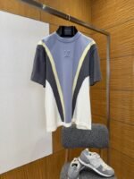LV Embossed Letter Short-Sleeve T-Shirt