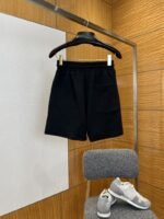 LV Logo-Embossed Drawstring Casual Shorts 1 - 图片 2