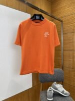 LV Pin Embroidered Knit Short-Sleeve T-Shirt 2