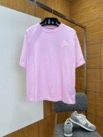 LV Pin Embroidered Knit Short-Sleeve T-Shirt 4