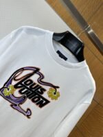 LV Graffiti Floral Print Short-Sleeve T-Shirt - 图片 3
