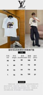 LV Graffiti Floral Print Short-Sleeve T-Shirt - 图片 10