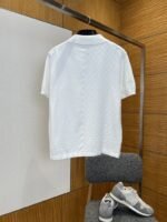 LV Checkered Jacquard Knit Short-Sleeve Polo Shirt 1 - 图片 2
