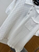 LV Checkered Jacquard Knit Short-Sleeve Polo Shirt 1 - 图片 4