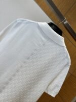 LV Checkered Jacquard Knit Short-Sleeve Polo Shirt 1 - 图片 6