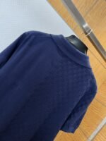 LV Checkered Jacquard Knit Short-Sleeve Polo Shirt 3 - 图片 6
