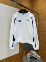 Balenciaga X Nba Color-Blocked Hooded Zip-Up Sweatshirt 1