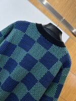 LV Classic Checkered Jacquard Knit Short-Sleeve T-Shirt 1 - 图片 6