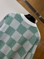 LV Classic Checkered Jacquard Knit Short-Sleeve T-Shirt 2 - 图片 6