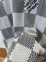 LV Classic Checkered Jacquard Knit Short-Sleeve T-Shirt 3 - 图片 5