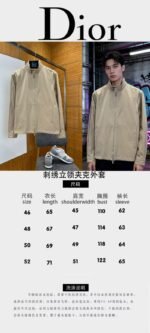 Dior Micro-Logo Embroidered Stand-Collar Jacket - 图片 10