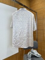LV Monogram Print Silk Short-Sleeve Shirt 1 - 图片 2