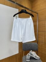 Balenciaga Resin-Embellished Embroidered Drawstring Casual Shorts - 图片 2