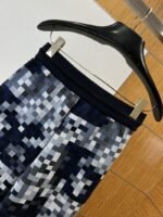 LV Pixel Check Patchwork Knit Drawstring Shorts - 图片 6