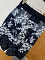 LV Pixel Check Patchwork Knit Drawstring Shorts - 图片 7