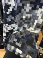 LV Pixel Check Patchwork Leather Baseball Jacket - 图片 8