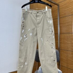 LV Hand-Painted Graffiti Work Pants