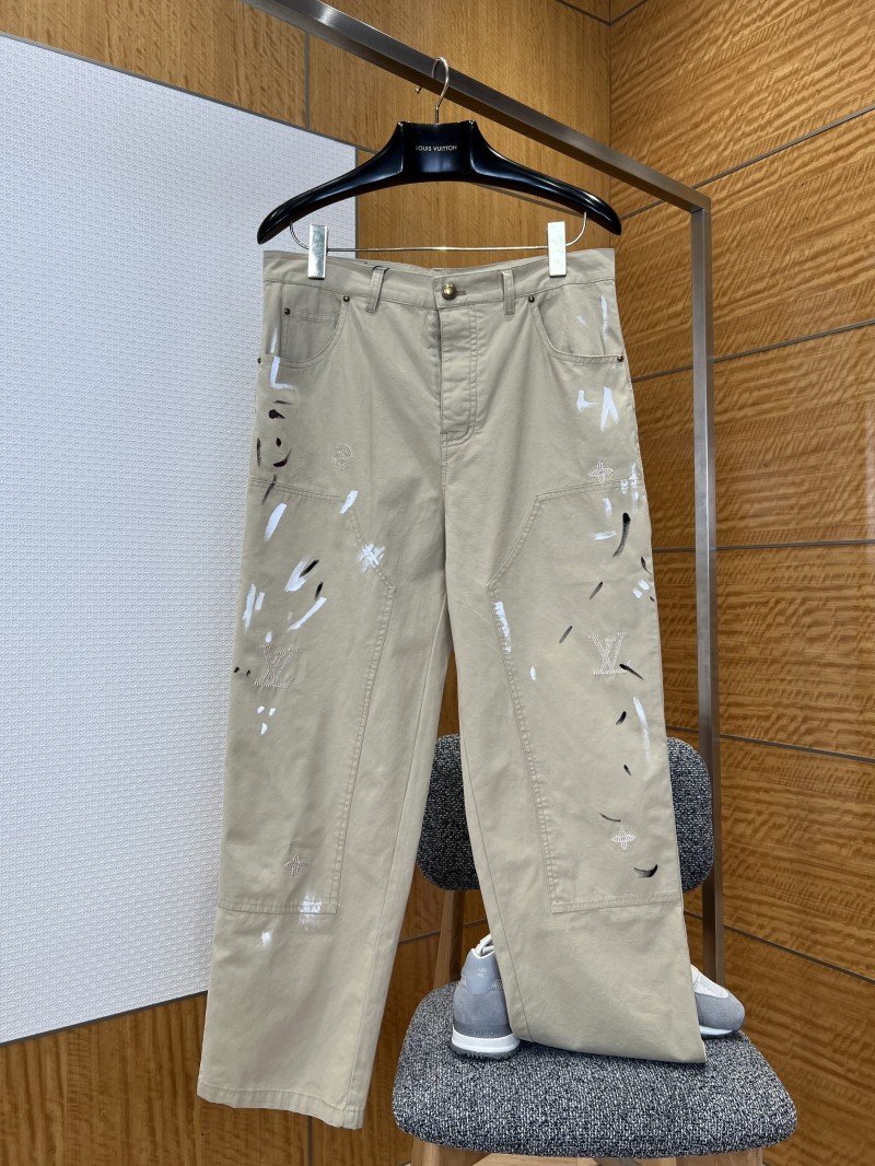 wsxc1775703011926_0.jpg LV Hand-Painted Graffiti Work Pants - 图片 1