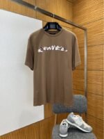 LV Gradient Patch Embroidered Short-Sleeve T-Shirt 1